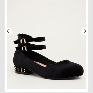 Torrid studded heel ankle flats wide width